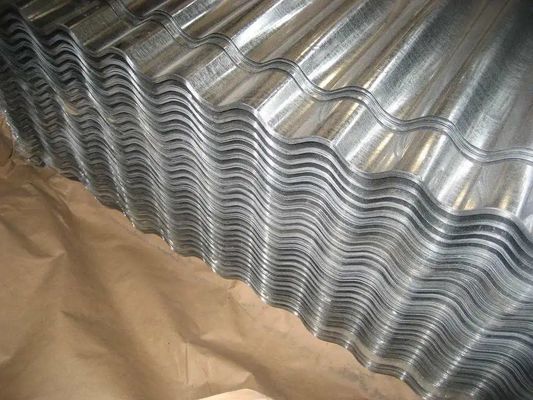 60-95HRB Durezza superficiale lamiera corrugata per tetti e costruzioni