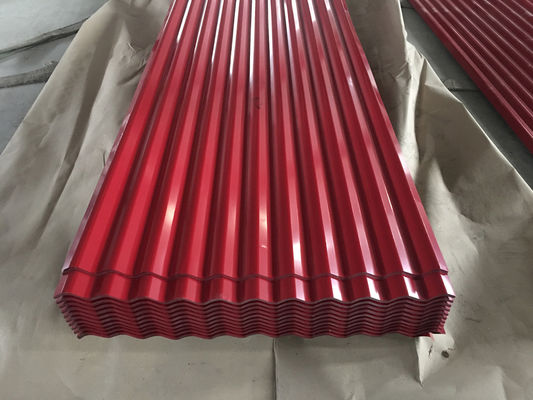 14 Gauge pannelli di acciaio ondulato 0,45 mm lamiera di tetto zinc galvanizzato