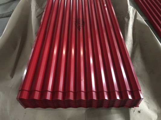 14 Gauge pannelli di acciaio ondulato 0,45 mm lamiera di tetto zinc galvanizzato