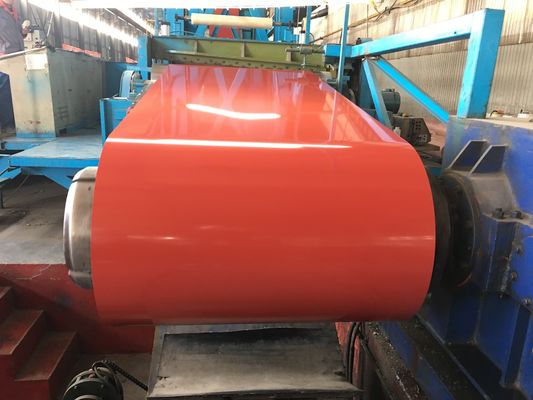 Rivestimento del tetto bobina di acciaio pre-dipinta 600 mm-1250 mm Per costruzione / decorazione