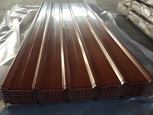Fogli di acciaio ondulato galvanizzato da 0,13 mm a 0,5 mm Fogli di acciaio colorato per tetti
