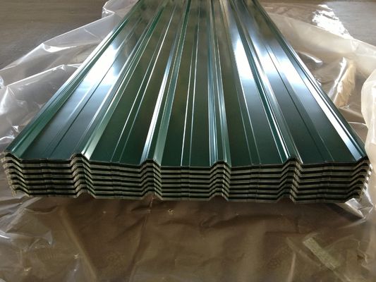 PPGI Fogli ondulati, rivestimento colorato pannelli di tetto in acciaio ondulato