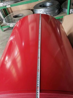 Larghezza 600-1250 mm PPGI Produttori di bobine di acciaio RAL Colore per la costruzione
