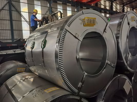 Coil di acciaio GI morbido rivestimento di zinco galvanizzato 50-275 g/m2 allungamento 20%-30%
