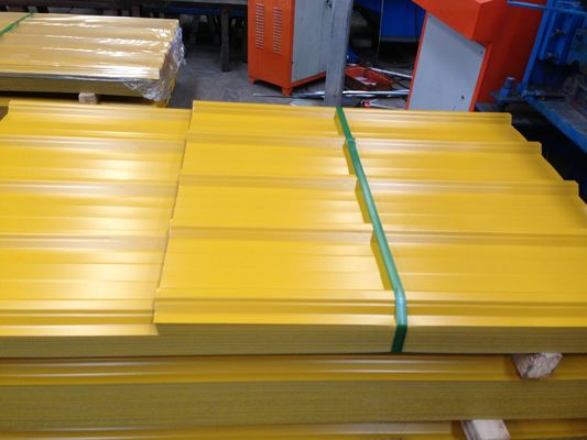 Fogli di copertura PPGI pannelli di acciaio ondulato a spangolo normale 1000 mm-6000 mm
