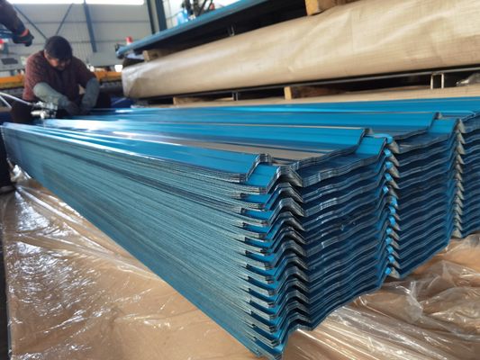 Alta durezza 60-95HRB lamiera di acciaio ondulato Superficie 20-275 g/m2 Rivestimento di zinco